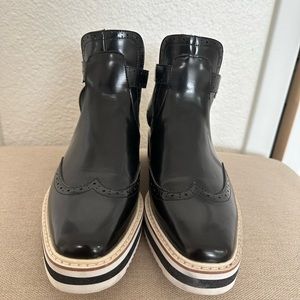 ZARA FLAT CUT-OUT ANKLE BOOTS size 9/ 40